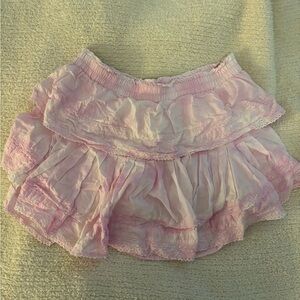 LoveShackFancy Ruffle Mini Skirt